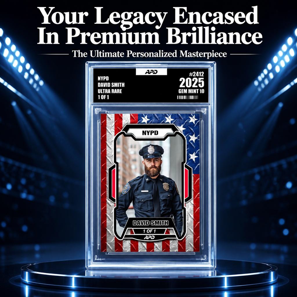 Custom Sport Card for Service Members, Military gift, Police Gift, Firefighter gift, Gift for him, Father's day gift