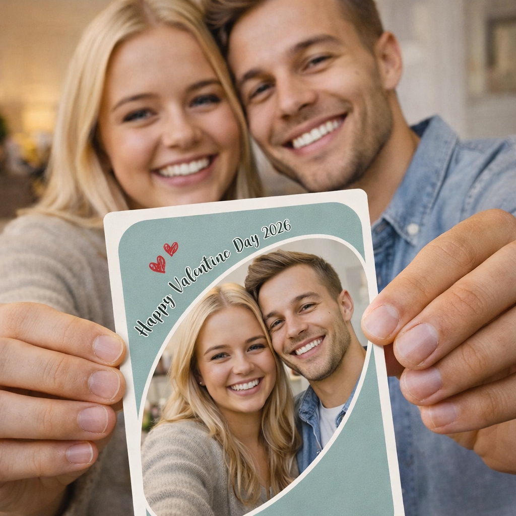 Personalized Couple Anime Uno Card, Love You More Reverse Card