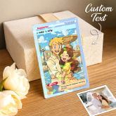 Custom Anime Trading Card | Personalized Collectible Card with Your Photo & Name | Unique Gift for Fans Couples