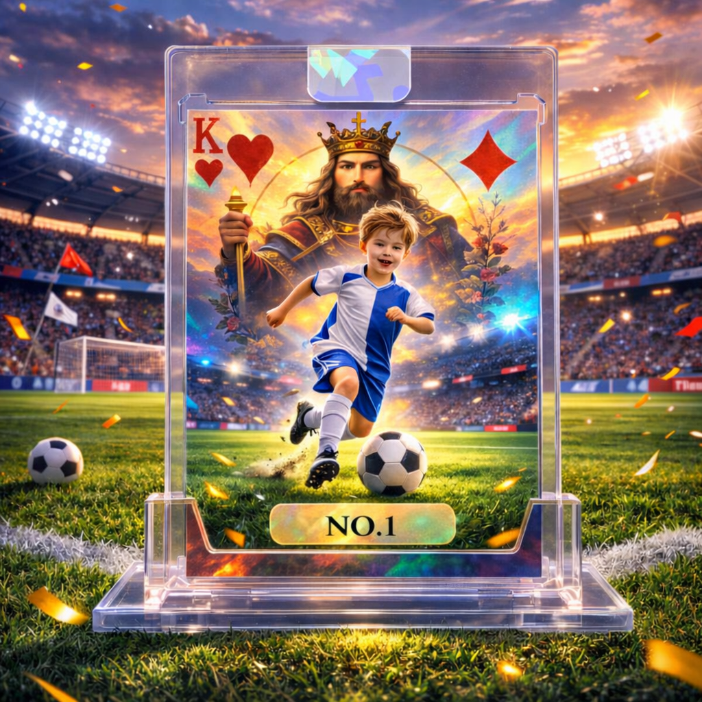 Limited Edition Personalized Holographic Couple Card – Premium Custom Collectible Display