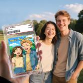 Custom Card, Gift For Lover Custom Present for Couple