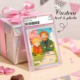 Personalized Anime Acrylic Card Love Gift for Anniversary, Valentine's Day or Birthday