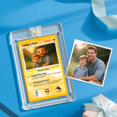 Custom Poke Card Clay Style Fathers Day Card Custom Text and Photo Poke Card Gift For Dad Poke Present