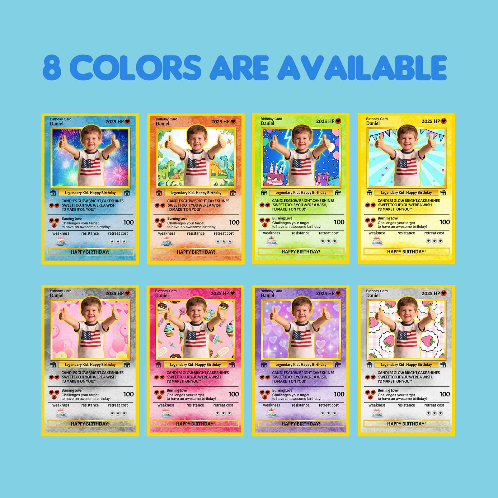 Custom Photo Birthday Cards Personalized Card For Kid Birthday Gift Boyfriend Gift Birthday Keepsake Happy Birthday Poke Card - MyPhotoSocks