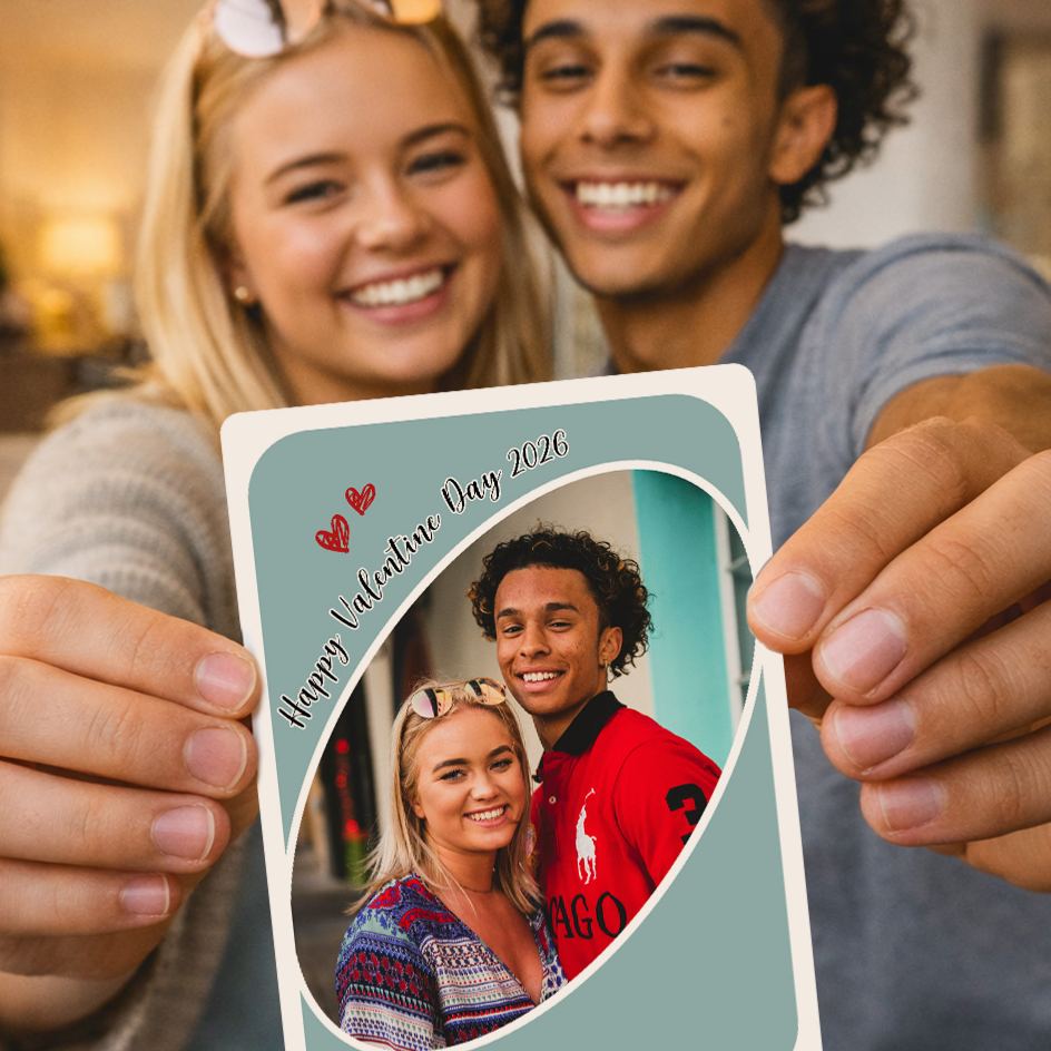 Personalized Couple Anime Uno Card, Love You More Reverse Card