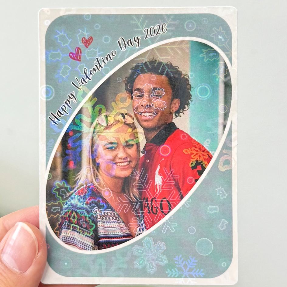 Personalized Couple Anime Uno Card, Love You More Reverse Card