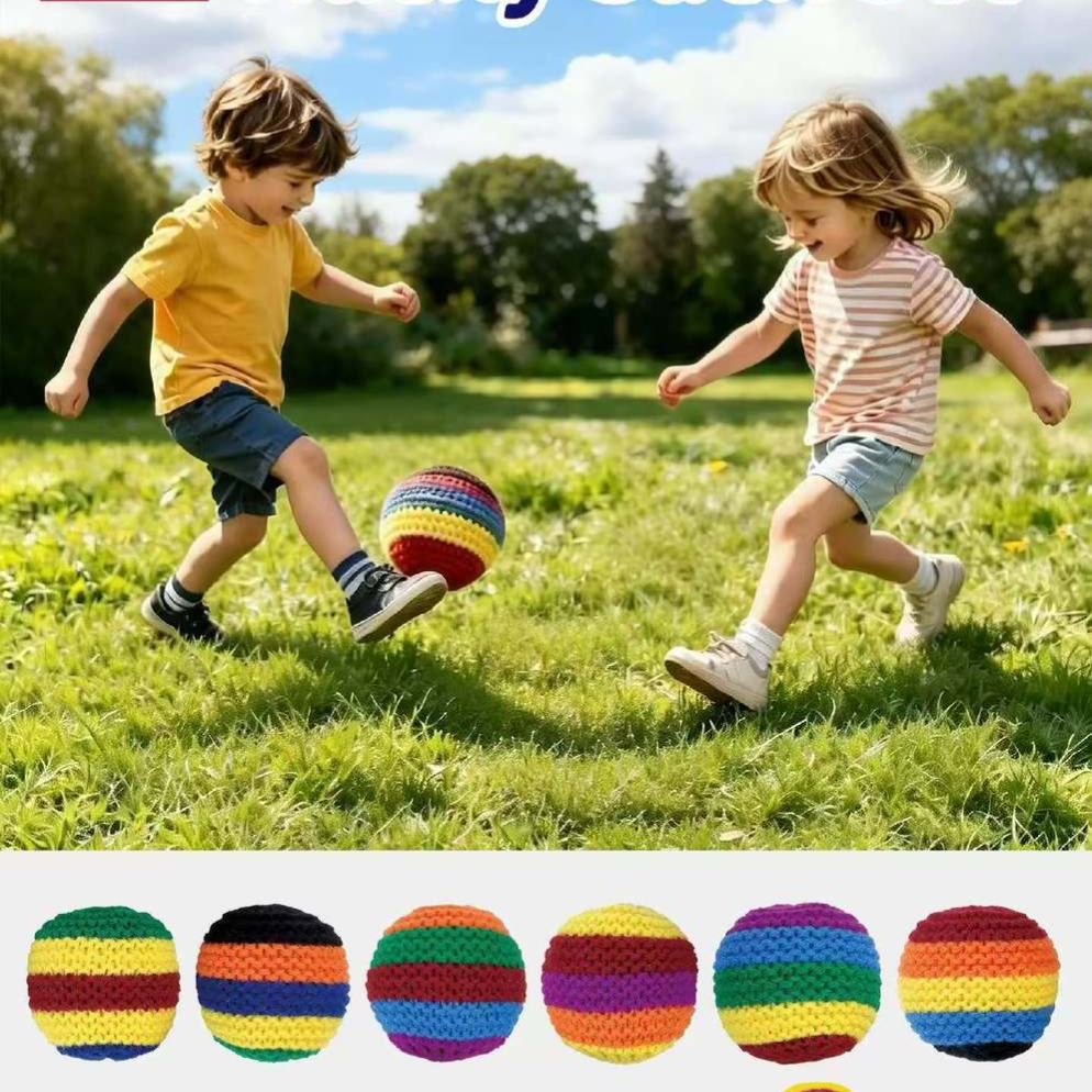Handmade Knitted Sports Lover Gift Set -  Plush Balls for Boys, Men, Football & Basketball Fans