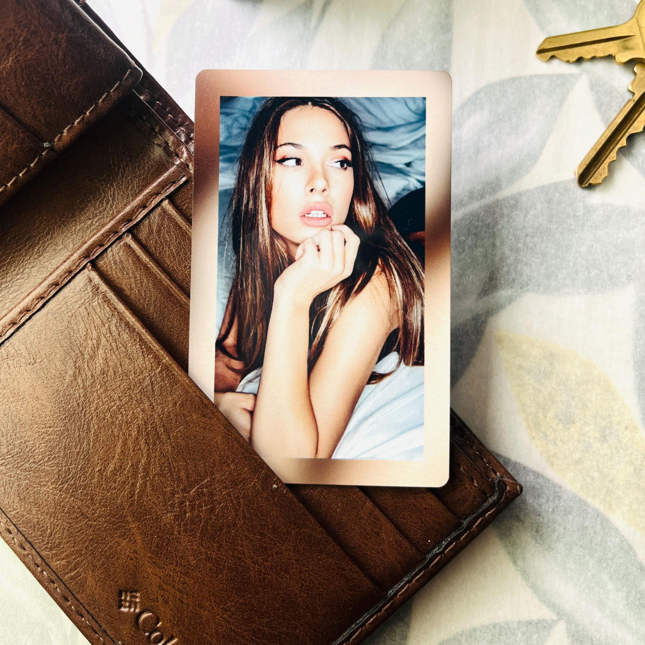 Custom Metal Wallet Card, Photo And Love Note, Wallet Accessories For Men, Personalized Photo Gifts, Boyfriend Gift, Valentines Day Gift