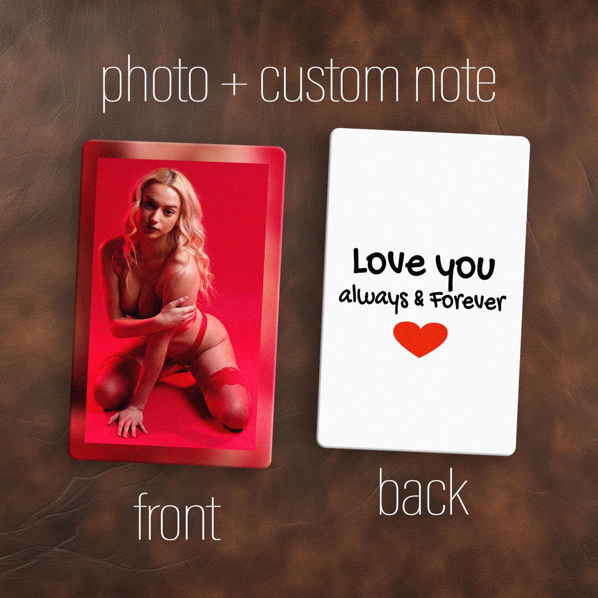 Custom Metal Wallet Card, Photo And Love Note, Wallet Accessories For Men, Personalized Photo Gifts, Boyfriend Gift, Valentines Day Gift