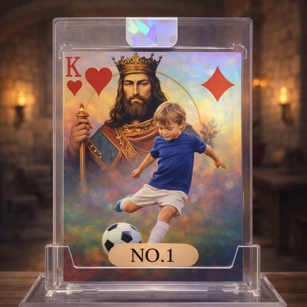 Limited Edition Personalized Holographic Couple Card – Premium Custom Collectible Display