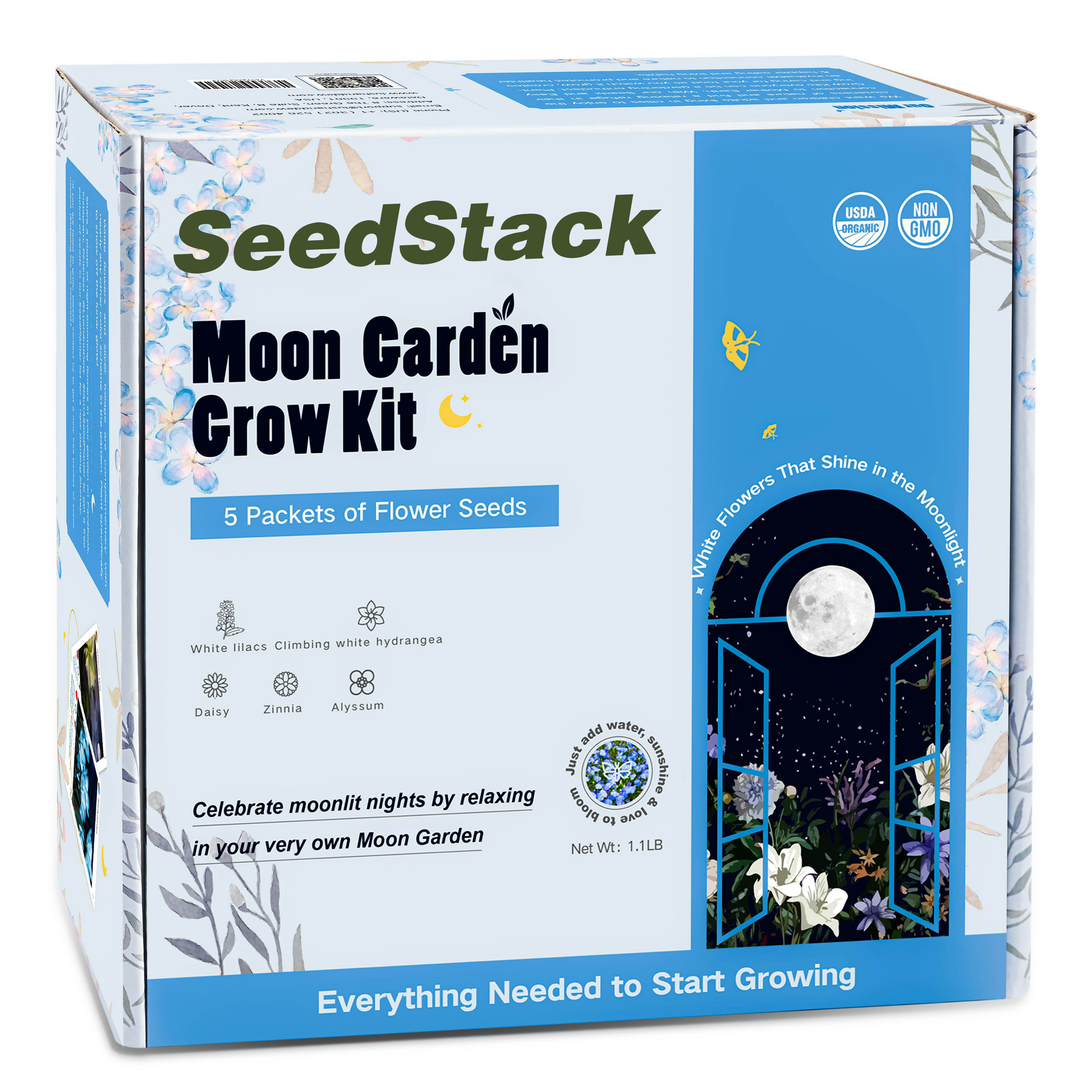 SeedStack Container Garden - Moon Garden Grow Kit