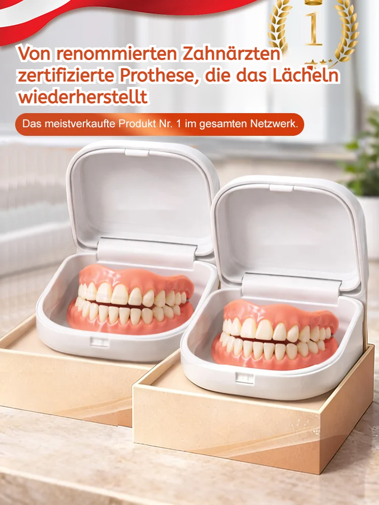 【Züricher Präzision】Molekular-Thermodentur | Haftung ohne Kleber | Essen wie mit echten Zähnen ✨100% Passform | Buy 1 Get 1 Gratis ✨