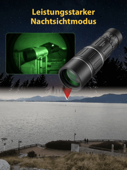 🔭Pro HD Zoom-Monokular mit Nachtsicht - Optische Bildstabilisierung - Smartphone-kompatibel.