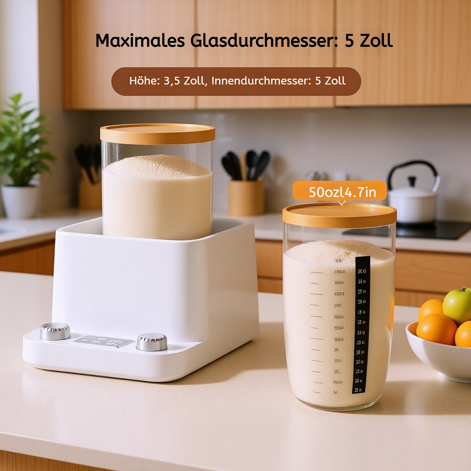 Gärbehälter für perfekte Sauerteigfermentation