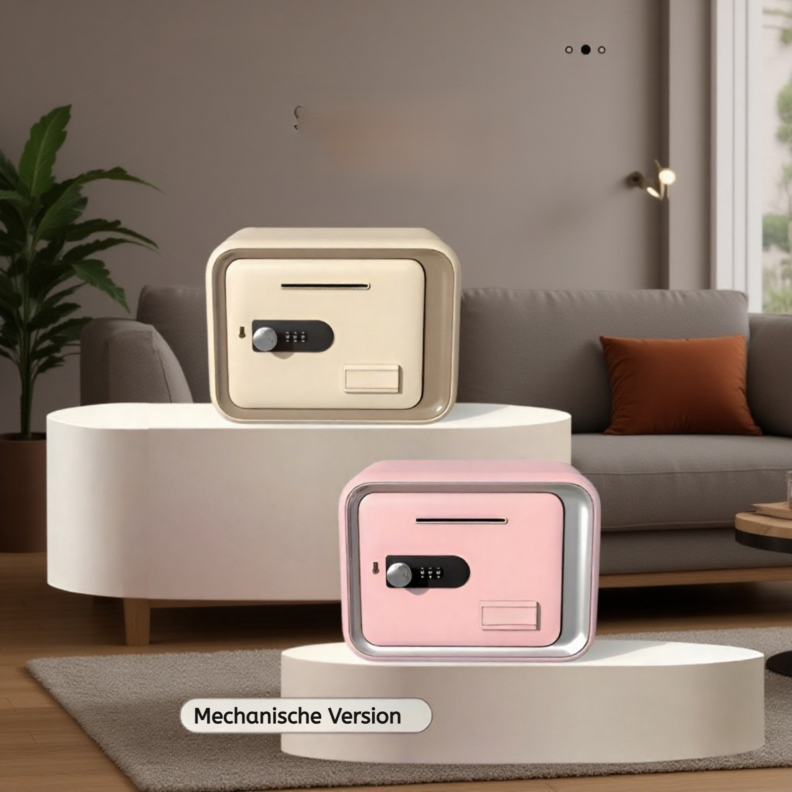 Kompakter Haussafe mit Zahlenschloss Vorderansicht