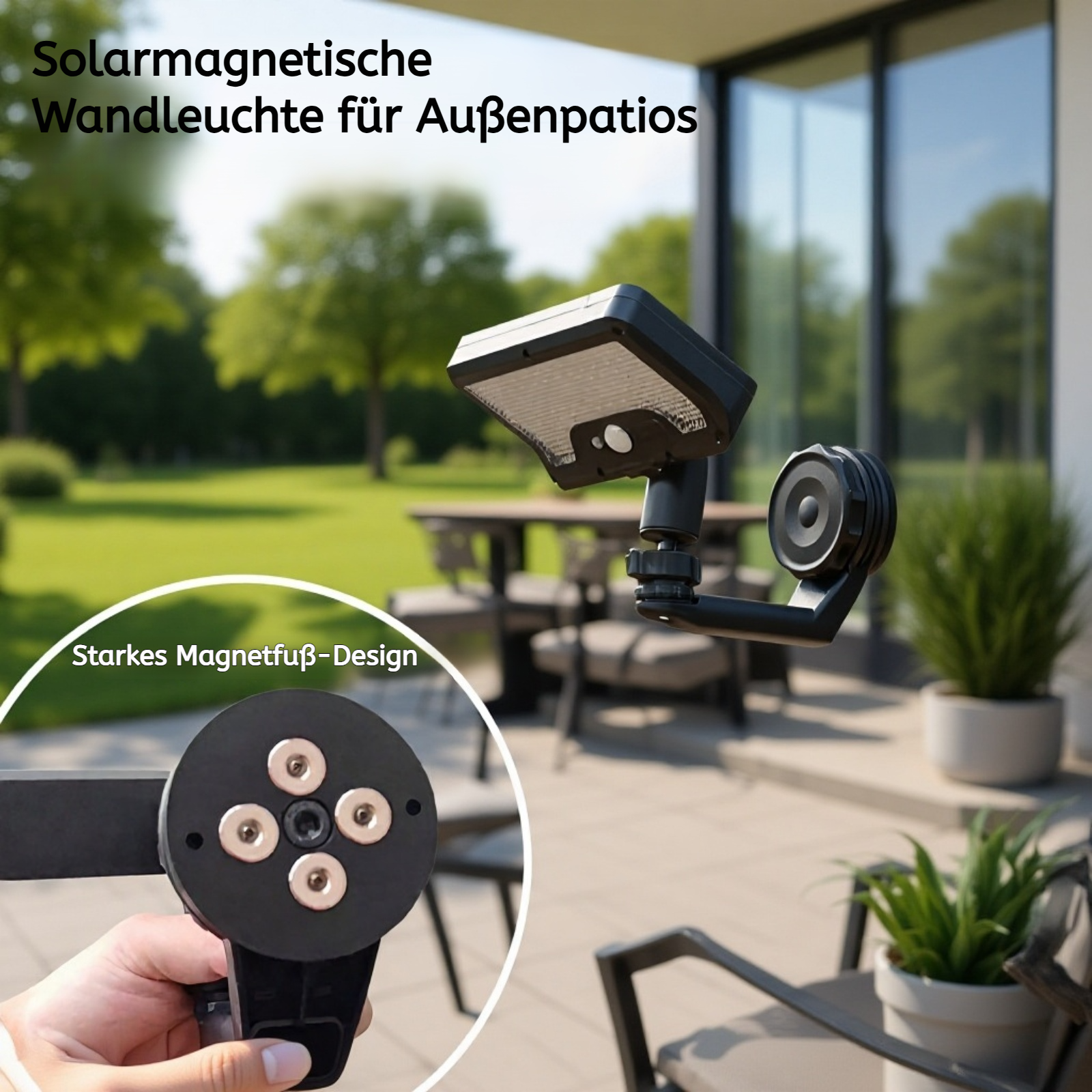 Solarbetriebene Außen-Gartenleuchte