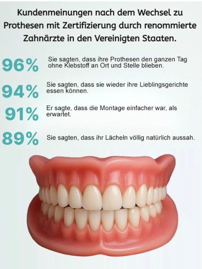 【Züricher Präzision】Molekular-Thermodentur | Haftung ohne Kleber | Essen wie mit echten Zähnen ✨100% Passform | Buy 1 Get 1 Gratis ✨