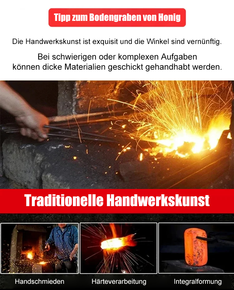 Tsubame-Sanjo Manganstahl-Rechen | Original aus Japan. 80% schneller, rückenschonend. Getestet in München.