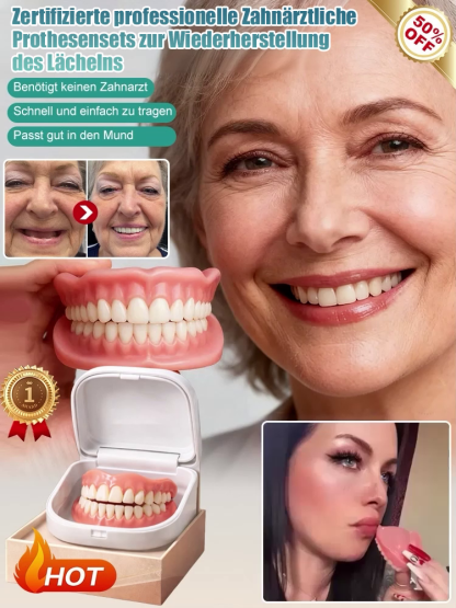 【Züricher Präzision】Molekular-Thermodentur | Haftung ohne Kleber | Essen wie mit echten Zähnen ✨100% Passform | Buy 1 Get 1 Gratis ✨
