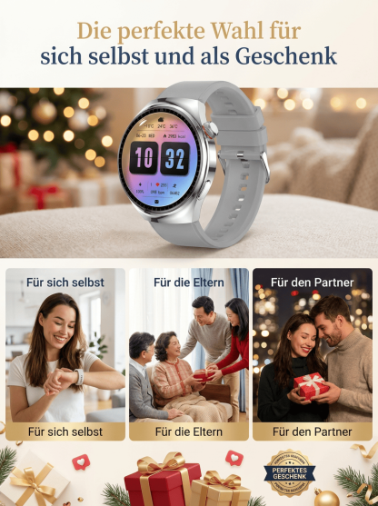 【Von Ärzten empfohlen】Die neueste Generation der Smart-Health-Watch！Messungen lebenslang kostenlos!🔥Online-Launch: 90 % Rabatt & Gratis Versand – Nur für die ersten 100 Besteller！