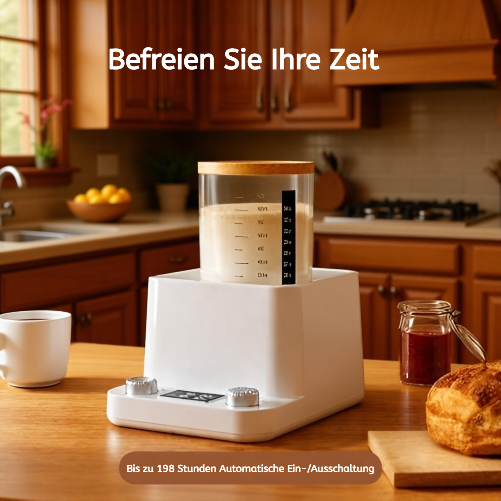 Sauerteig Gärbehälter mit Temperaturregler