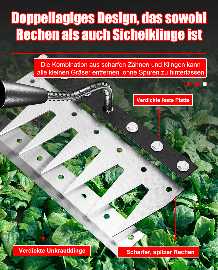 Tsubame-Sanjo Manganstahl-Rechen | Original aus Japan. 80% schneller, rückenschonend. Getestet in München.