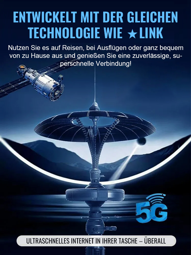 AI Smart Satelliten-Terminal 🛰️ Weltweites Highspeed-WLAN ohne Vertrag | Keine SIM nötig | Lebenslang gratis surfen 🌐
