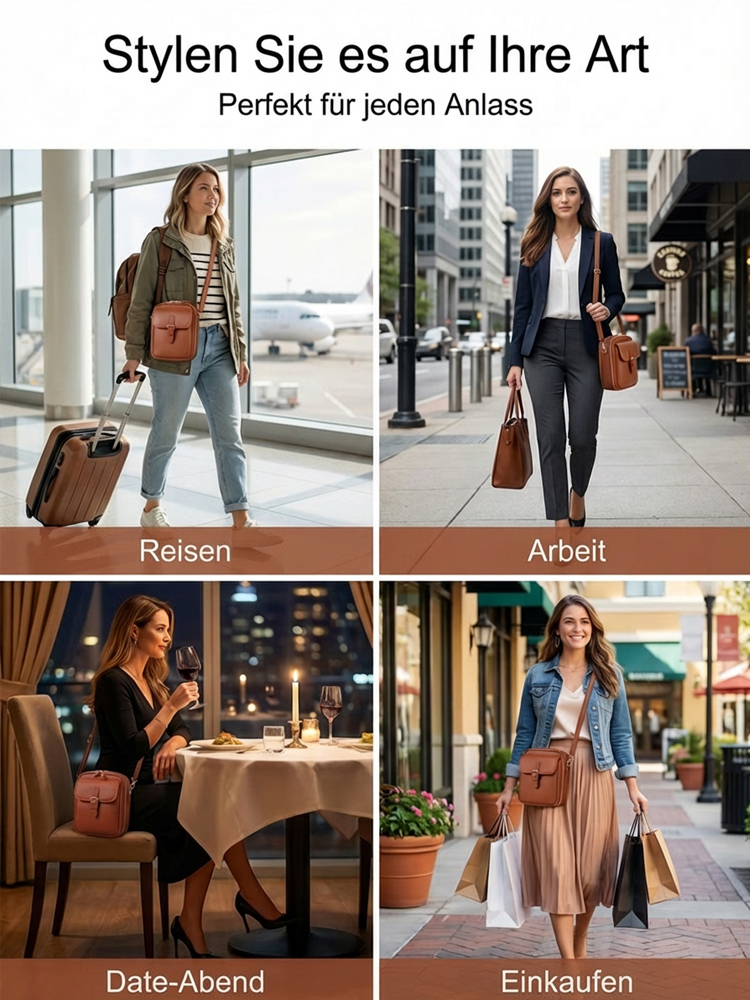 Premium Designer-Ledertasche – 180 Jahre Tradition, Italienisches Vollnarbenleder, Erschwinglicher Luxus.