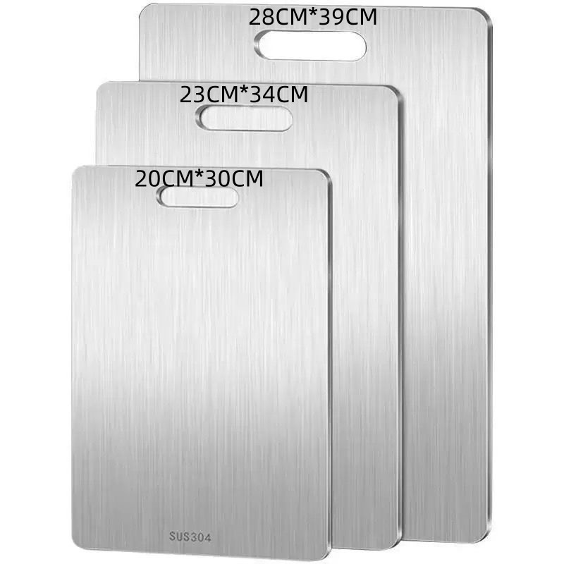 [Premium 100% Titan Schneidebrett 3er-Set] Medizinisches Material | Schimmelfrei | Messerschonend | LFGB Zertifiziert🛡️