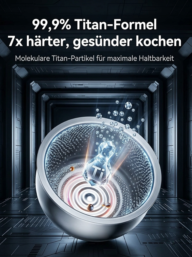 Premium 4-in-1 Emaille-Titan Multifunktionskocher (Faltbar) - Low-Carb Reiskocher mit Zucker-Filter - 100% Giftfrei kratzfest 🍲