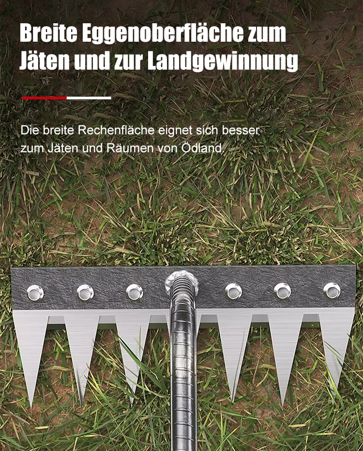 Tsubame-Sanjo Manganstahl-Rechen | Original aus Japan. 80% schneller, rückenschonend. Getestet in München.