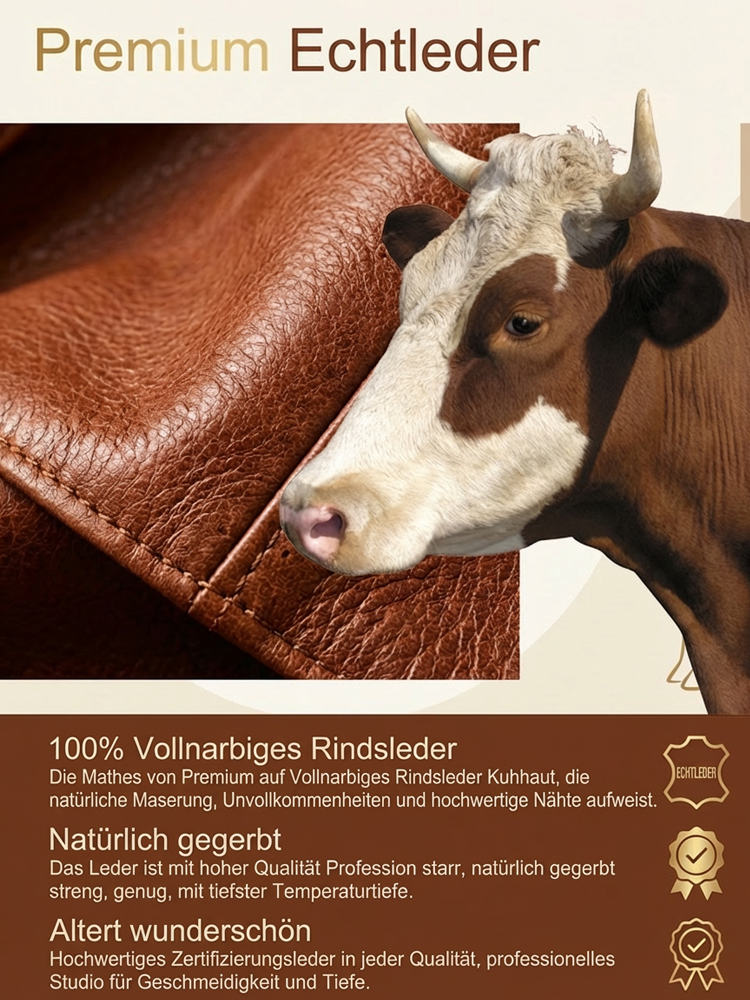 Premium Designer-Ledertasche – 180 Jahre Tradition, Italienisches Vollnarbenleder, Erschwinglicher Luxus.