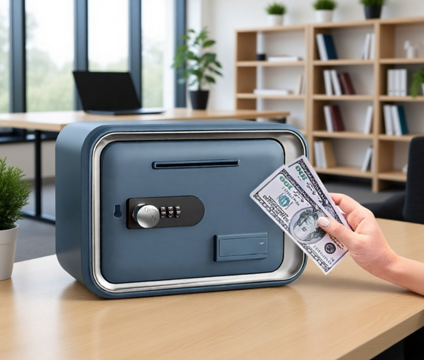 Sicherer Tresor mit Zahlenschloss für Zuhause