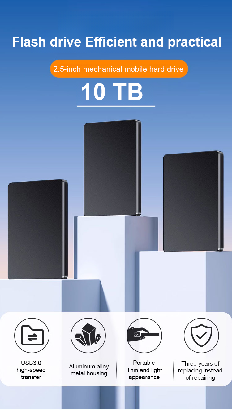 Sleek design portable mobile hard disk