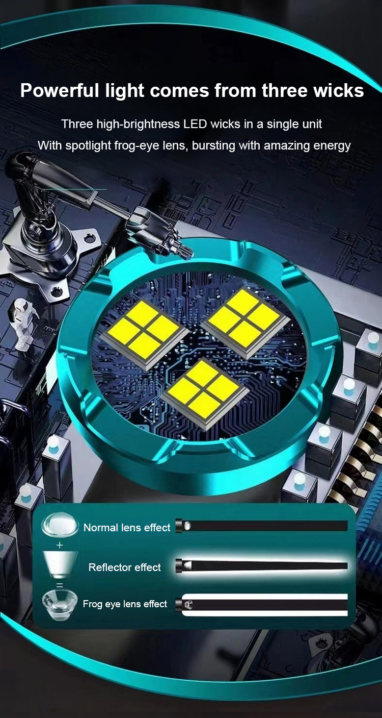 Thumb Mini Flashlight showing USB charging port