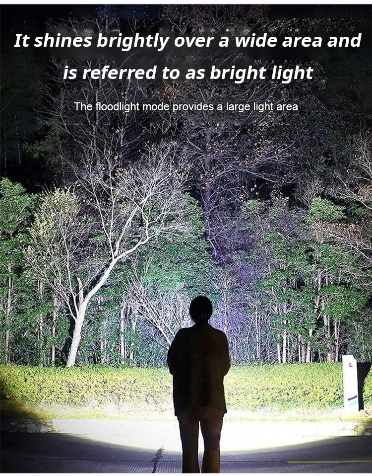 Self-defense flashlight with strobe mode feature