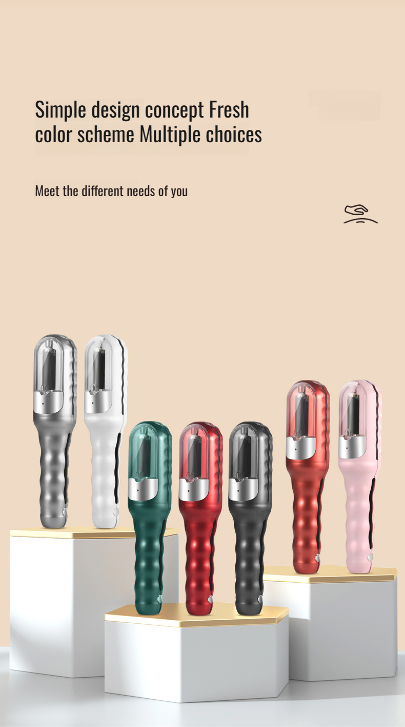 Electric portable hair cutter in hand