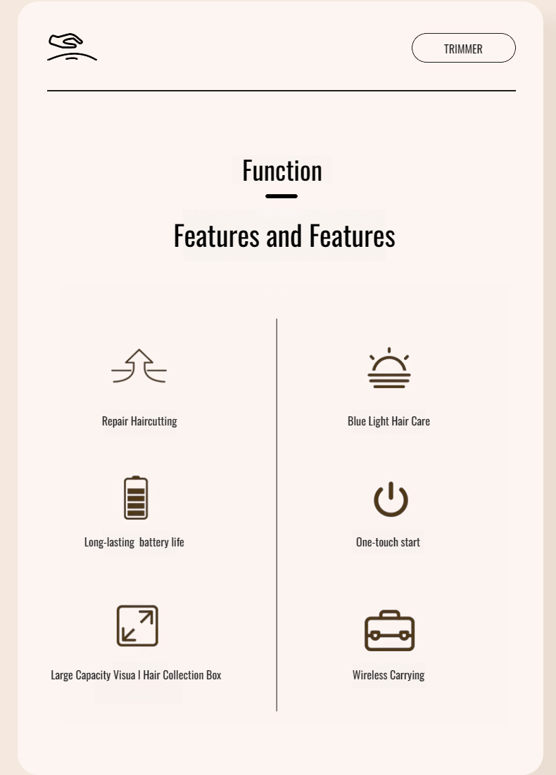 Close-up of automatic hair cutter blades