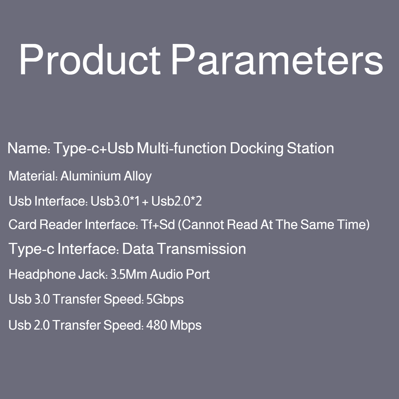 Portable 8-in-1 Adapter for travel use