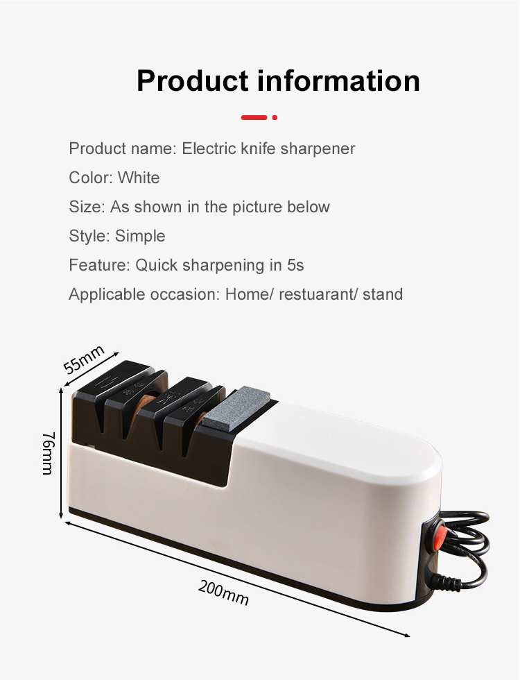 Sharpening serrated knife with Quick Edge Electric Knife Sharpener