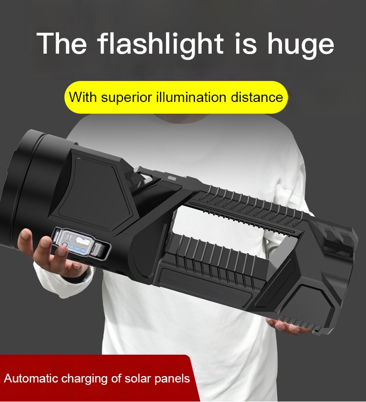 Durable searchlight designed for emergency use