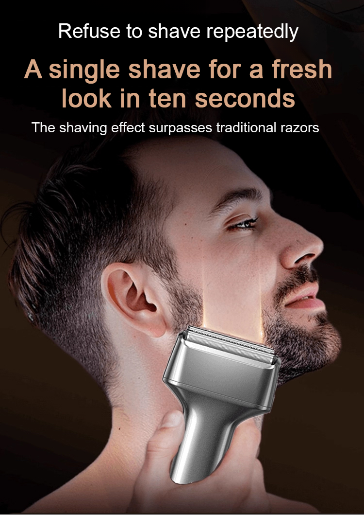 Waterproof foil shaver for wet and dry use