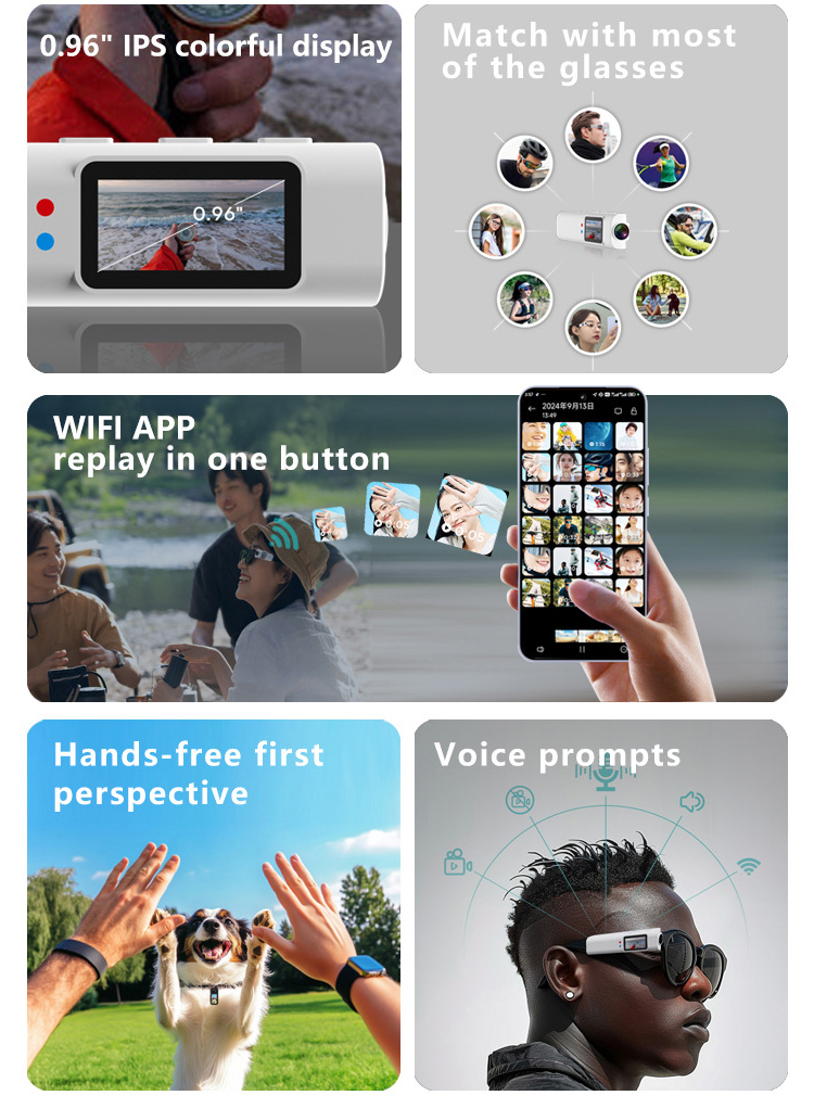 WIFI connectivity feature on sports camera glasses