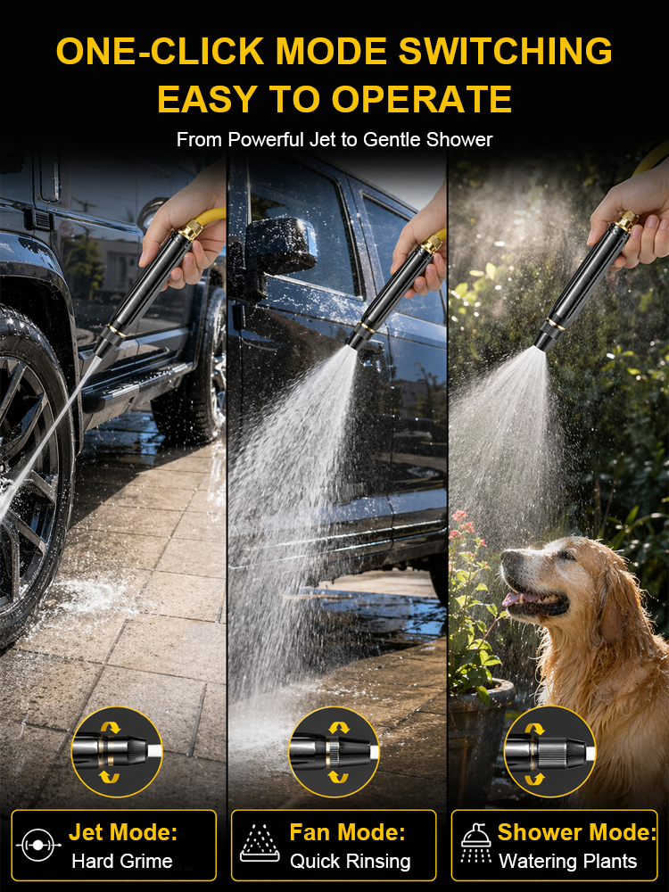 Turn Your Hose into a Power Washer! 💦 300% Pressure Boost, 0 Electricity Needed! ✨