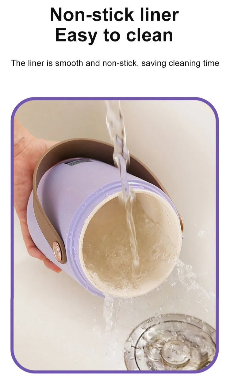 Portable stewing cup with LED display and timer