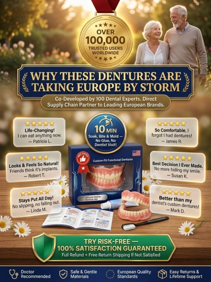 【💯Awarded the highest food-grade safety certification!💯】🔥High-quality denture set🔥👍Buy one get one free, 98.9% positive reviews, 99% repurchase rate!👍