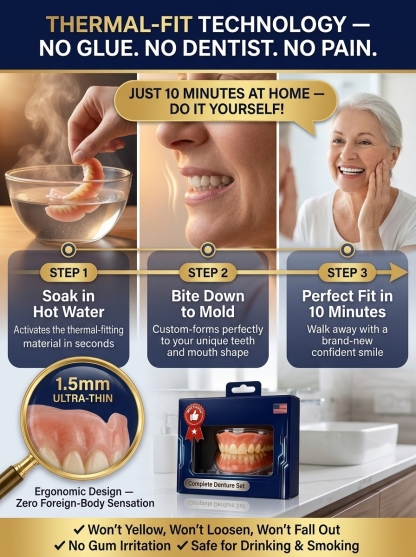【💯Awarded the highest food-grade safety certification!💯】🔥High-quality denture set🔥👍Buy one get one free, 98.9% positive reviews, 99% repurchase rate!👍
