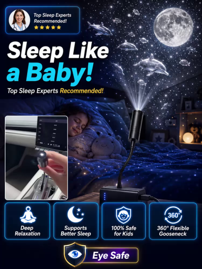 Comauo Ocean & Galaxy Projector: Ultra-HD Sphere Tech, Turns Your Room & Car Into an Aquarium in 1s.
