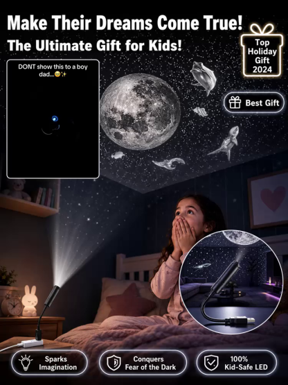 Comauo Ocean & Galaxy Projector: Ultra-HD Sphere Tech, Turns Your Room & Car Into an Aquarium in 1s.