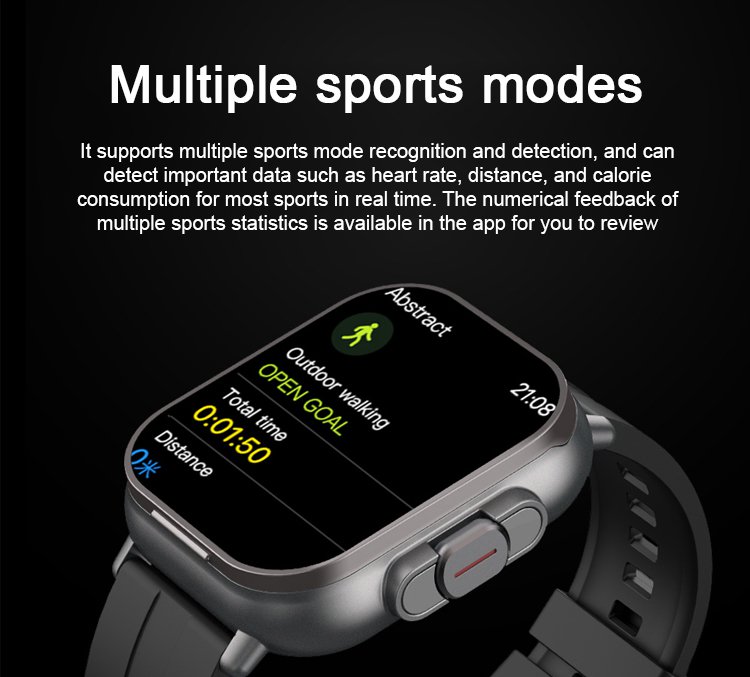 Bluetooth Earphone Smart Watch used for phone calls